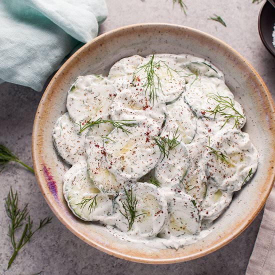 Creamy Cucumber Salad