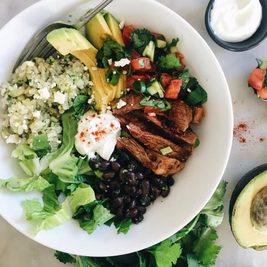 Steak Burrito Bowl