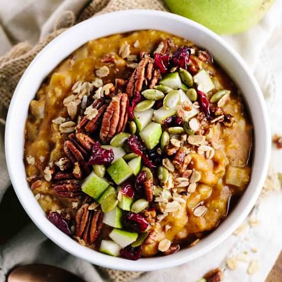 Pumpkin Slow Cooker Oatmeal