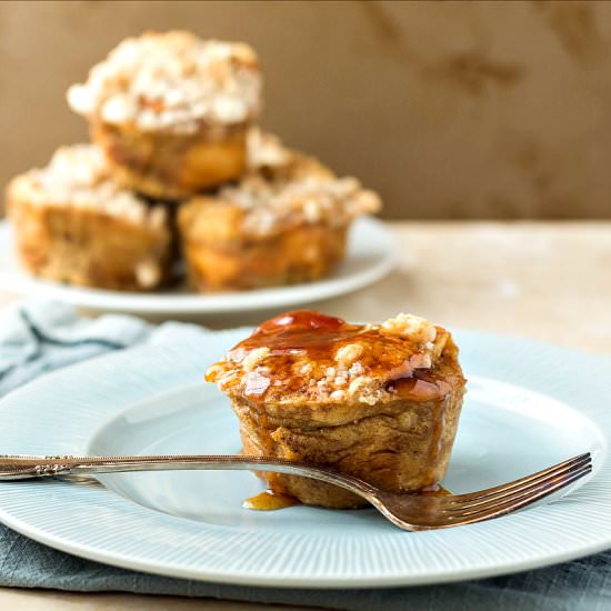 Hawaiian Roll French Toast Muffins