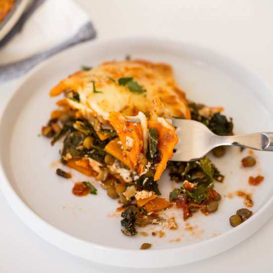 Potato Kale Lasagna