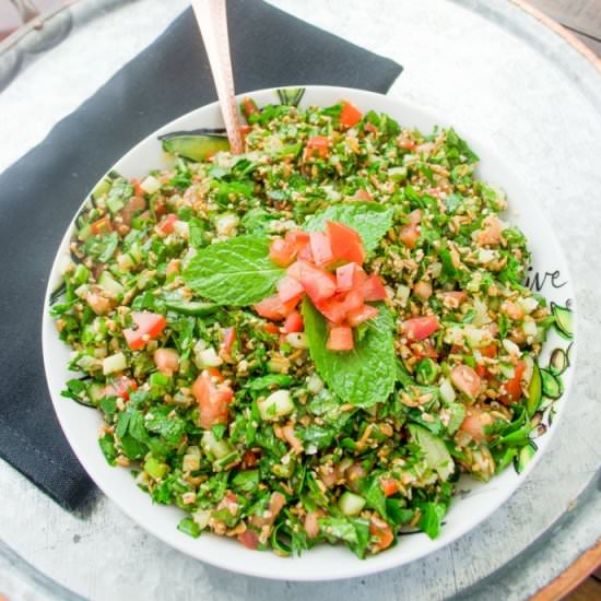Wheat Berry Tabbouleh Salad