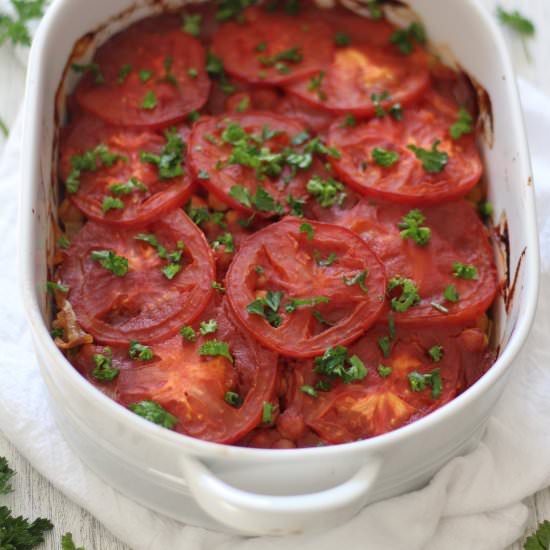 Eggplant and Chickpea Casserole