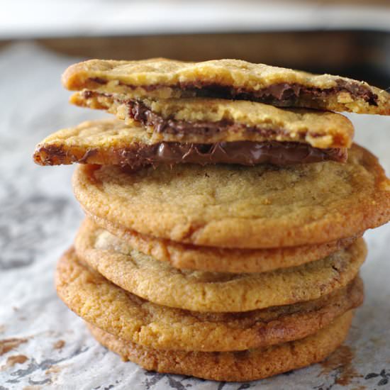 Chocolate Hazelnut Spread Cookies