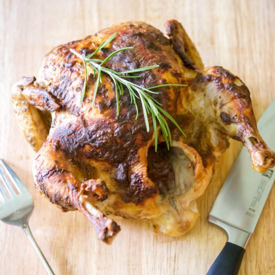 Dijon Balsamic Roasted Chicken