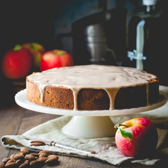 Maple Apple Almond Cake