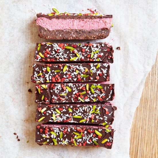 Chocolate and Raspberry slice