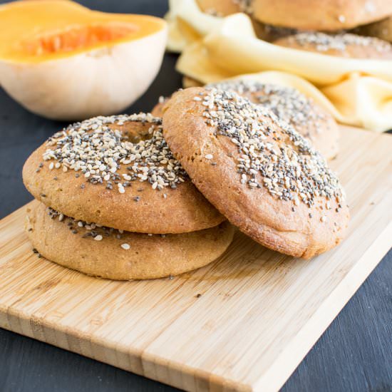 Butternut Squash Amaranth Bagels