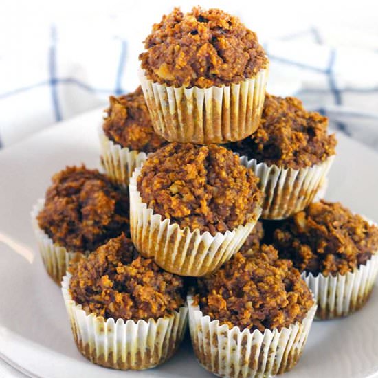 Gluten Free Pumpkin Oat Muffins