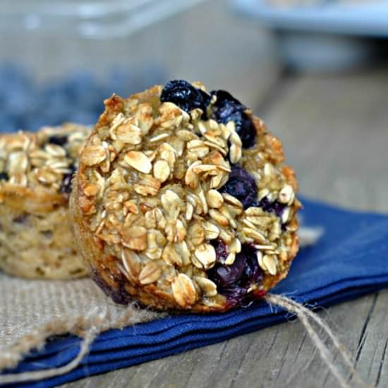 Baked Blueberry Oatmeal Cups