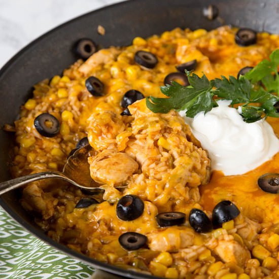 One Pan Southwest Chicken and Rice