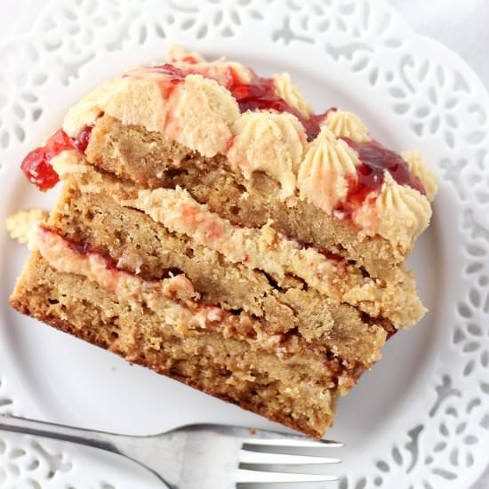 Peanut Butter & Jelly Torte