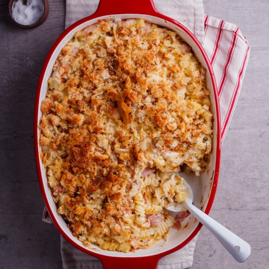 Chicken Cordon Bleu Pasta Bake