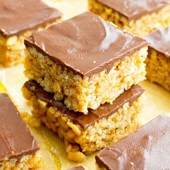 Chocolate PB Rice Crispy Treats