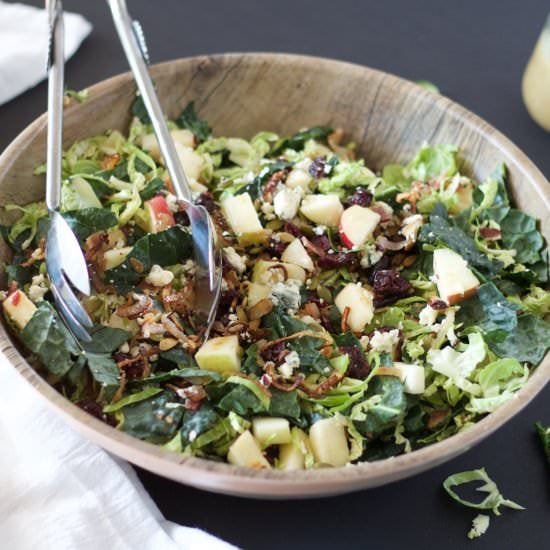 Brussels Sprout and Kale Salad