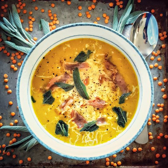 Sweet Potato & Red Lentil Fall Soup