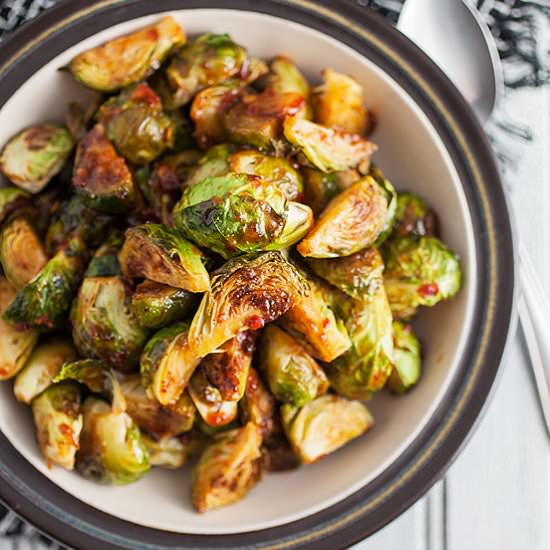 Sweet and Spicy Brussels Sprouts
