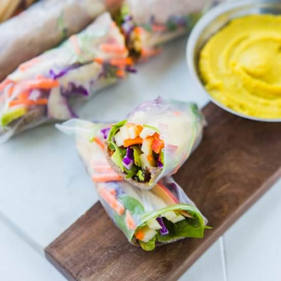 Homemade Beef Spring Rolls