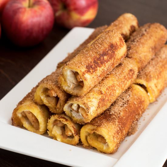 Apple French Toast Roll-Ups