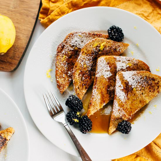 French Toast with Blackberries