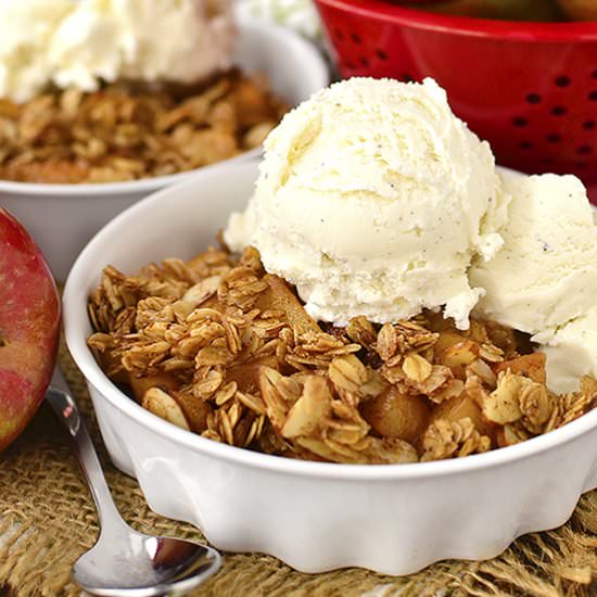 Stovetop Apple Crisp for Two