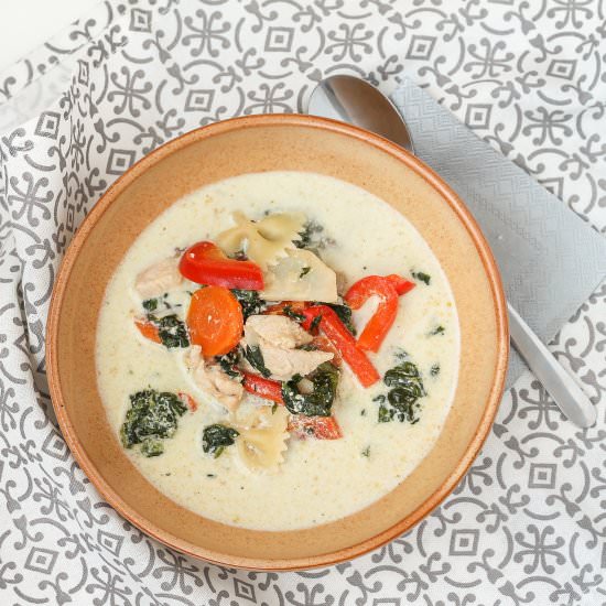 Italian creamy chicken soup