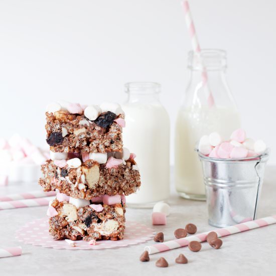 Rocky Road Rice Krispie Treats