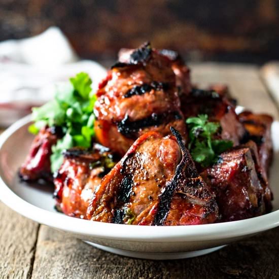Grilled Hoisin Lamb Loin Chops