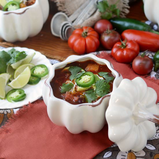 Pumpkin Chicken Chili