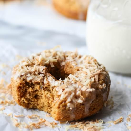 Toasted Coconut Pumpkin Spice Donut