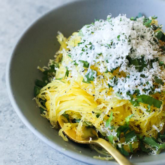 Spaghetti Squash with Parmesan