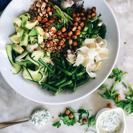 Zucchini and Avocado Salad