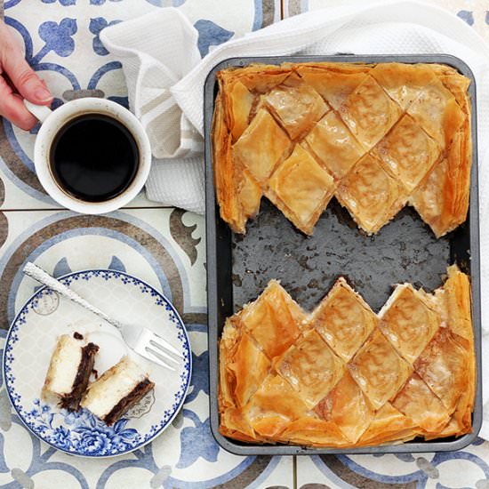 Sweet Cheese and Dates Baklava