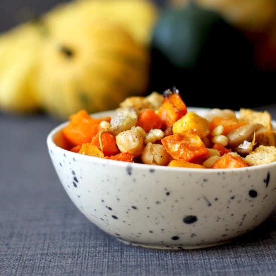 Roasted Winter Squash Panzanella