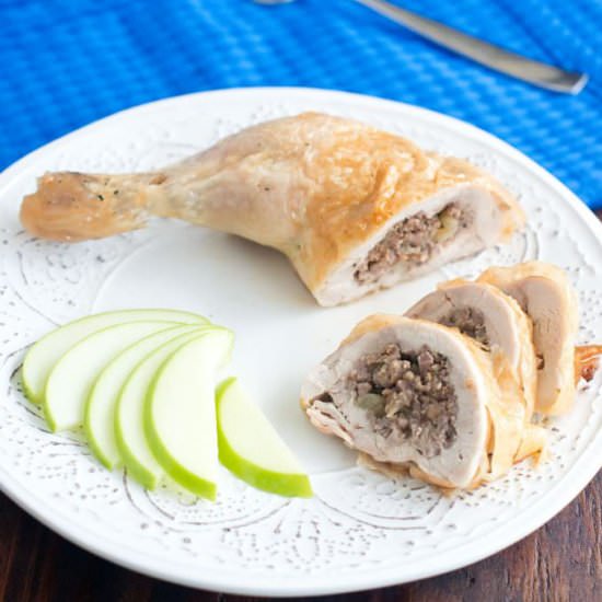 Chicken Leg Stuffed with Sausage