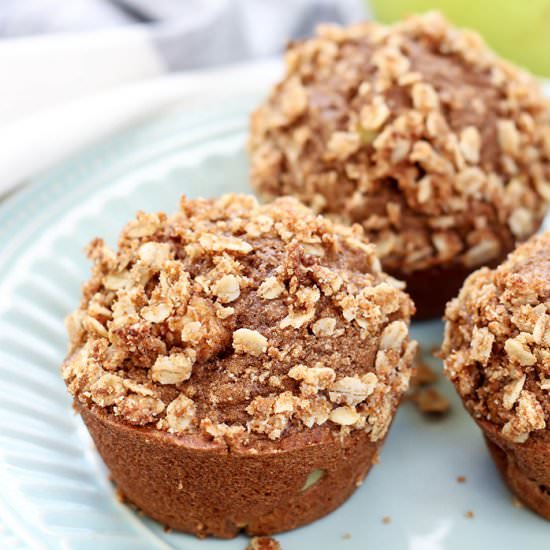Healthy Apple Cinnamon Muffins [DF]