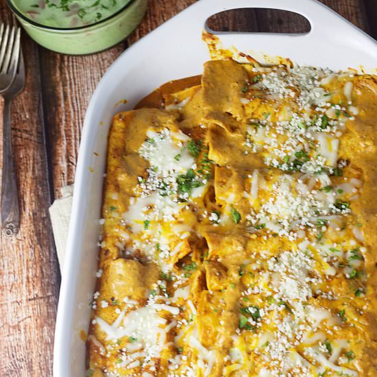 chicken tikka masala enchiladas