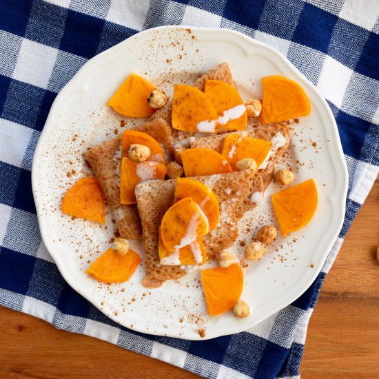 Persimmon Crepes