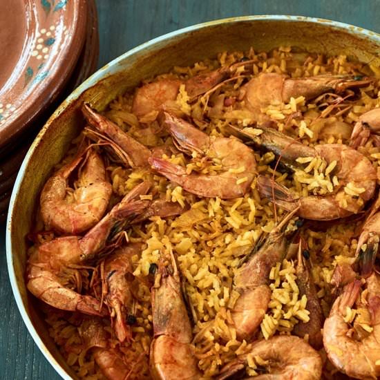 Mexican Curried Rice and Shrimp