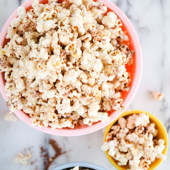 chocolate dusted popcorn