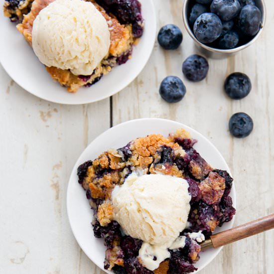 Blueberry Cobbler Dump Cake