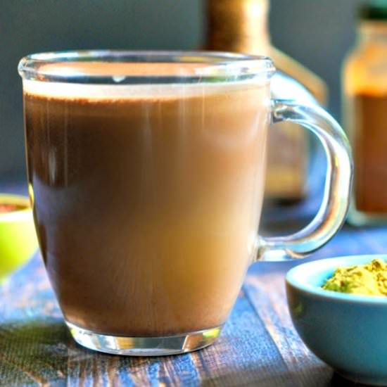 Mexican Chocolate Matcha Drink
