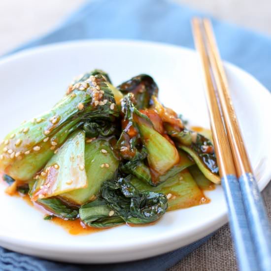 korean-style bok choy