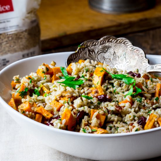 Brown Rice and Sweet Potato Salad