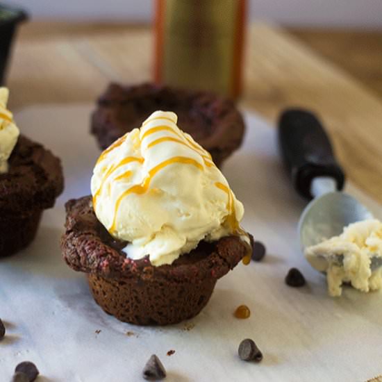 Chocolate Muffin Ice Cream Cups