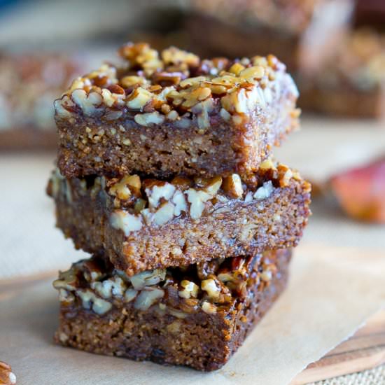 Paleo Pecan Pie Bars