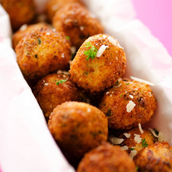 Spinach Mashed Potato Croquettes