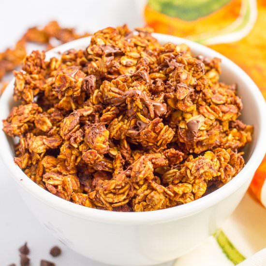 Chocolate pumpkin granola