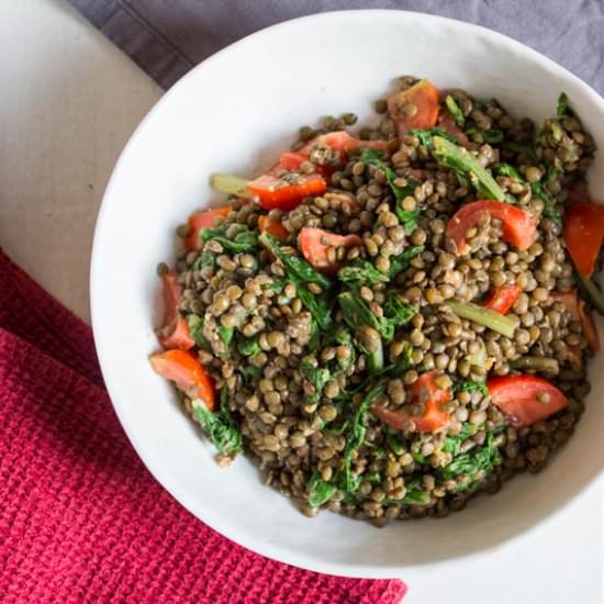 Lentils and Chard