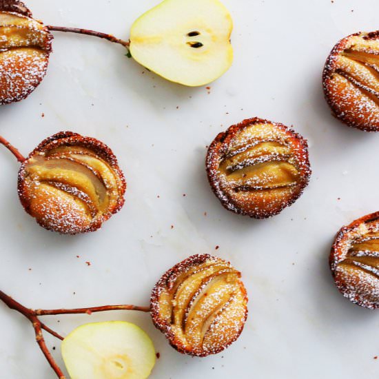 Maple Almond and Pear Bread Tarts